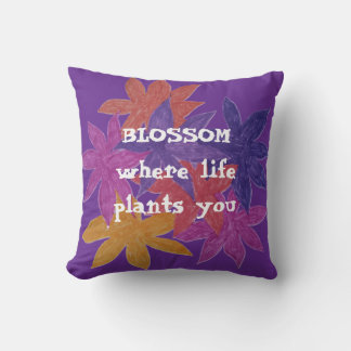 Lila Blumenkissen, Farbige Blumenkissen Kissen