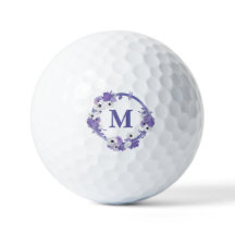 Lila Blumenkreislaufmonogramm