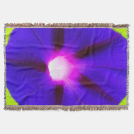 Lila Blumenmuster Decke