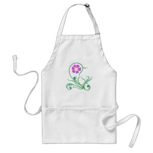 Lila Blumenmuster der Blume Schürze