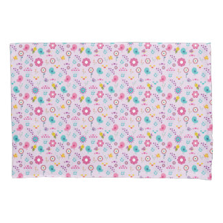 Lila Blumenmuster Niedliche Pastete Kissen Case Kissenbezug