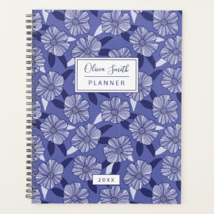 Lila Blumenmuster Planer