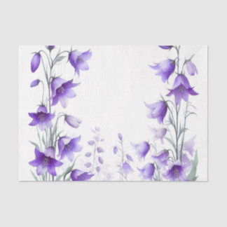 Lila Blumenpapier Seidenpapier