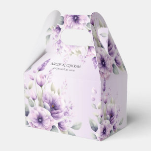 Lila Blumenpracht Box Geschenkschachtel
