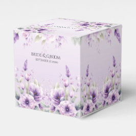 Lila Blumenpracht Box Geschenkschachtel