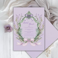 Lila Blumenrahmen Eleganter Bogen Brautparty 