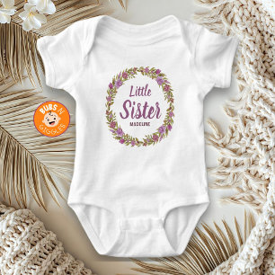 Lila Blumenreath Little Sister Name Baby Strampler