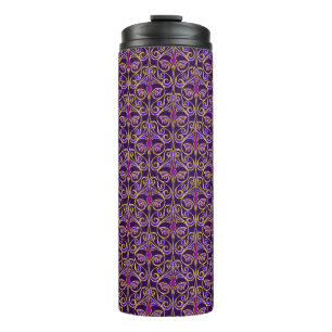lila blumenreich thermosbecher