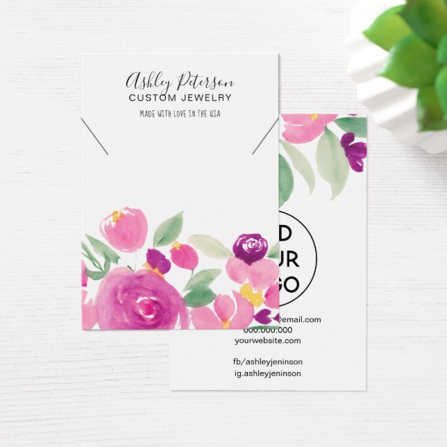 Lila Blumenschmuck-Halskette (Schreibtisch)