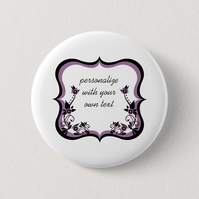 Lila Blumenstatusschaltfläche Button (Vorderseite)