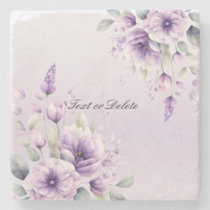 Lila Blumenstrauß-Untersetzer Steinuntersetzer