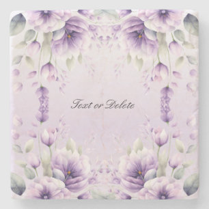 Lila Blumenstrauß-Untersetzer Steinuntersetzer