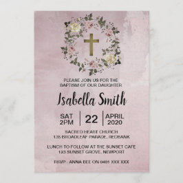 Lila Blumentaufe / Einladung zur Weihnachtsfeier