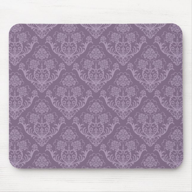 Lila Blumenwallpaper Mousepad (Vorne)