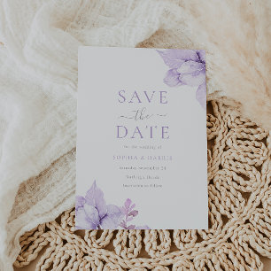 Lila Blumenzwiebelfarbe Atemberaubend Save The Date