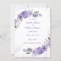 Lila Blumige Hochzeit