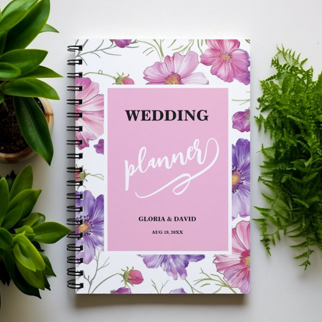 Lila Blumige Hochzeitsplanerin Planer (Von Creator hochgeladen)