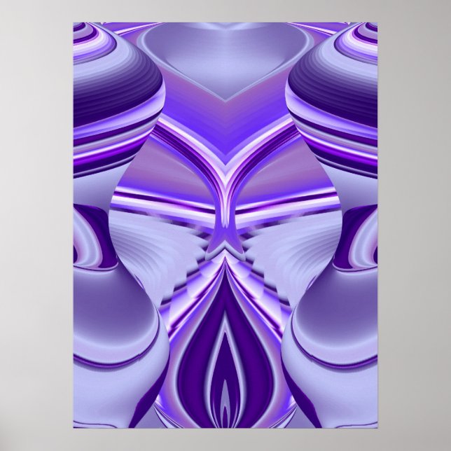 Lila Blumtraum Poster (Vorne)