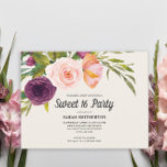 Lila Blush Pink Aquarell Blütenfarben Elfenbein Sü Postkarte<br><div class="desc">Elegante botanische lila und rot rosa Aquarellblüte auf Elfenbein 16. Geburtstagsfeier Einladung/Sweet 16 Party Postkarte für Mädchen. Kontaktieren Sie uns für Hilfe bei der Anpassung oder der Anpassung von Produkten.</div>