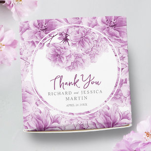 Lila Blüte Aquarellblüte gemusterte Gewohnheit Geschenkschachtel