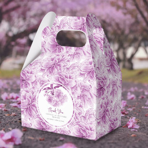 Lila Blüte Aquarellblüte gemusterte Gewohnheit Geschenkschachtel