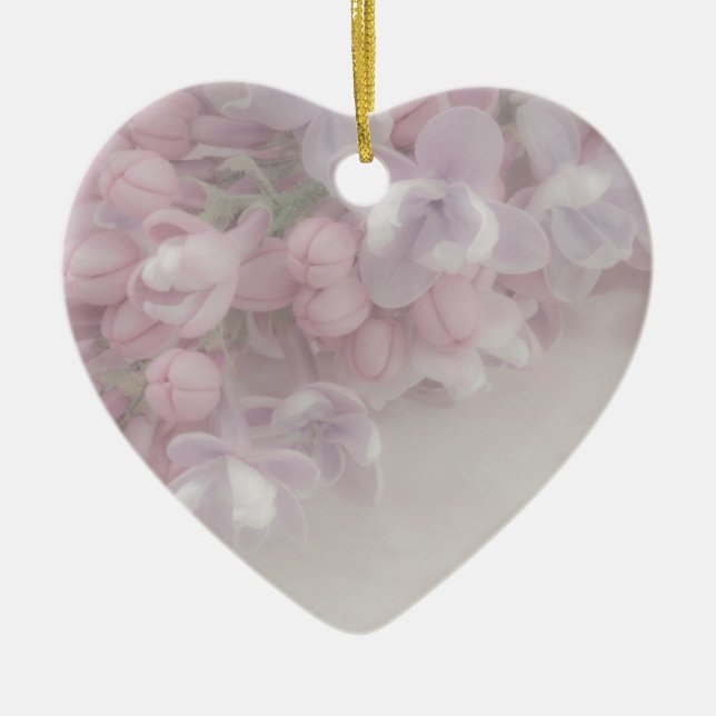 Lila Blüte Keramik Ornament (Vorne)