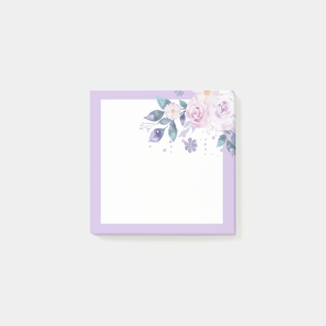 lila Blüten, Blume Post-it Klebezettel (Vorderseite)