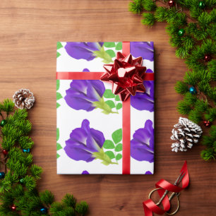 Lila Blüten Geschenkverpackung Geschenkpapier