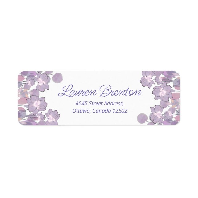 Lila Blüten in Pastellfarben (Vorne)