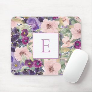 Lila Blütenfarbe Rosa Mousepad