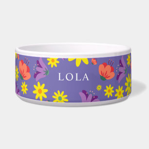 Lila Blütenschale Napf