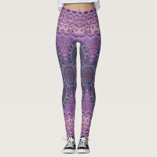 Lila Boho Style Leggings