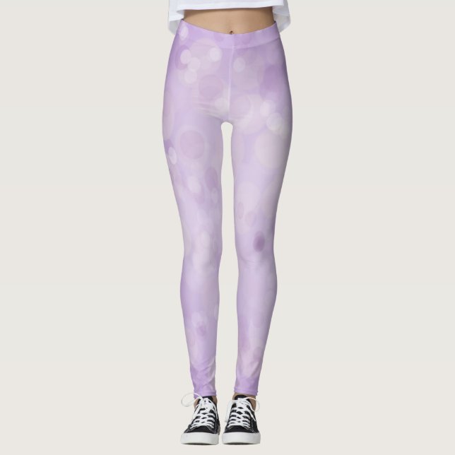 Lila Bokah Leggings (Vorderseite)