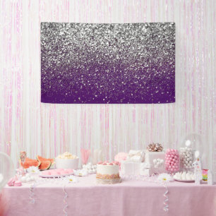 Lila Bokeh Hintergrund Geburtstag Hintergrund Silv Banner