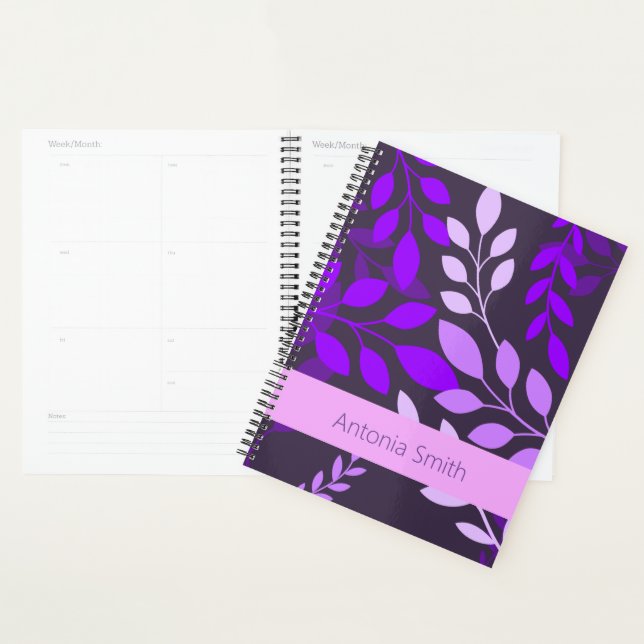 Lila botanisch mit Name Planner Planer (Anzeige)
