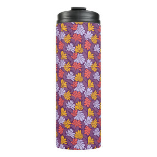 Lila botanische Thermalreise Thermosbecher