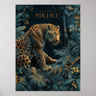 Lila botanisches Blumenposter Poster