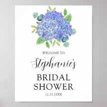 Lila botanisches Brautparty Hydrangea Willkommen