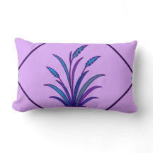 Lila Botanisches Grasdesign | Moderne Dekoration