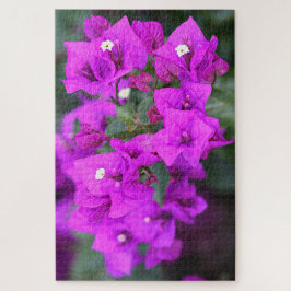 Lila Bougainvillea Blume Puzzle