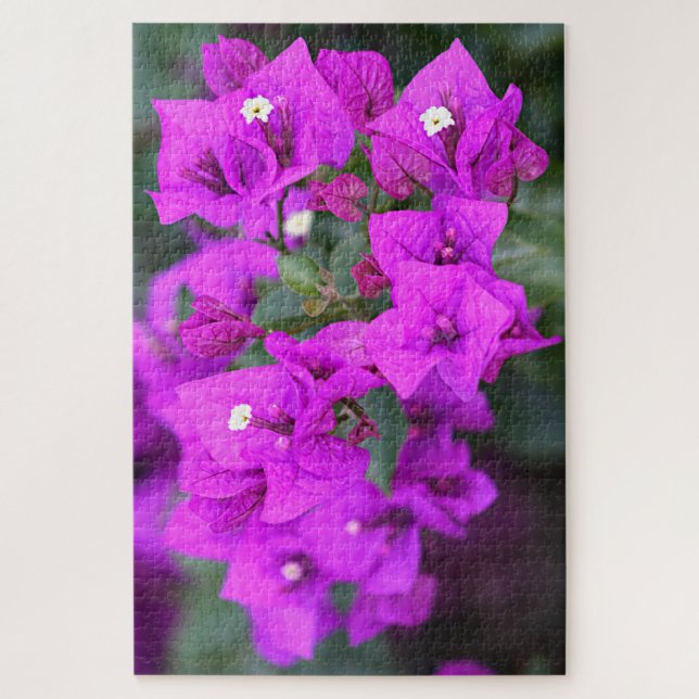 Lila Bougainvillea Blume Puzzle (Vertikal)