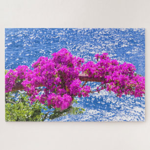 Lila Bougainvillea in Positano, italy Puzzle