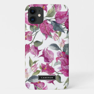 Lila Bougainvillea-Muster Case-Mate iPhone Hülle