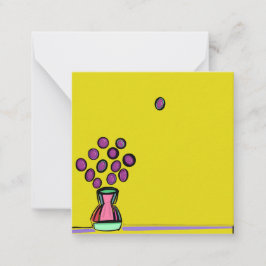 LILA BOUQUET MITTEILUNGSKARTE