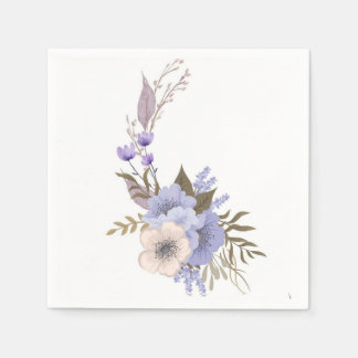 Lila Boutique-Stil floral Serviette