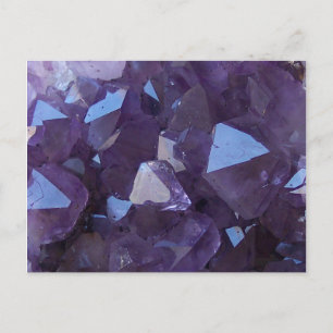 Lila brasilianisches Quartz-Amethyst-Foto Postkarte