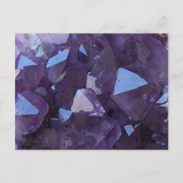 Lila brasilianisches Quartz-Amethyst-Foto Postkarte
