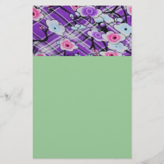 Lila Briefpapier (Vorderseite)