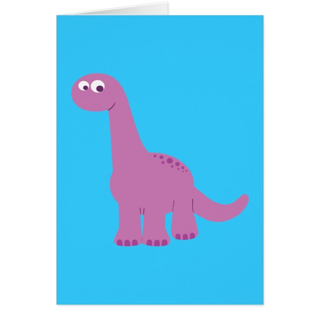Lila Brontosaurus Dinosaurier (Vorne)