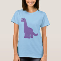 Lila Brontosaurus Dinosaurier